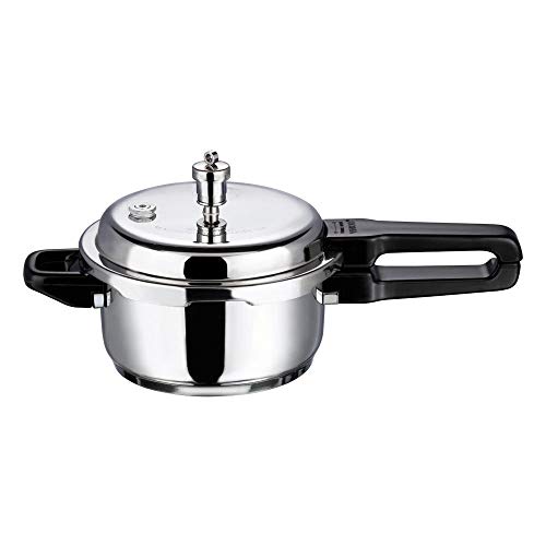 Olla a presión de acero inoxidable para sándwich (tapa exterior), capacidad de 3 litros