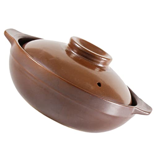 LIFKOME Olla De Cerámica Cazuela Olla De Barro Olla De Cocina Olla De Estofado Olla Olla De Sopa Olla De Barro Olla De Sopa De Cebolla Francesa Con Tapa Para La Cocina Hogar