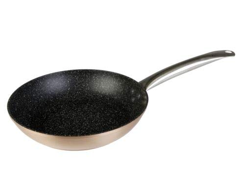 WECOOK! Professional Sartén Aluminio Forjado 28 cm, Inducción, Antiadherente Ecológico sin PFOA, 2,8 mm Espesor, Mango Acero Inox., Color Cobre, Apta Todas las Cocinas, Vitrocerámica, Gas, Horno
