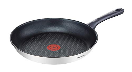 Tefal Daily Cook - Sartén baja de 20 cm con revestimiento resistente, duradero y seguro, Thermo-Signal, mango ergonómico antiquemaduras, apta para todo tipo de cocinas, sin PFOA, plomo ni cadmio