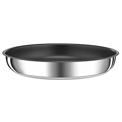 Tefal Ingenio Preference Sartén 22 cm, apilable, acero inoxidable, revestimiento antiadherente, inducción, versatilidad, ahorro de espacio, indicador de temperatura, fabricado en Francia L9730302