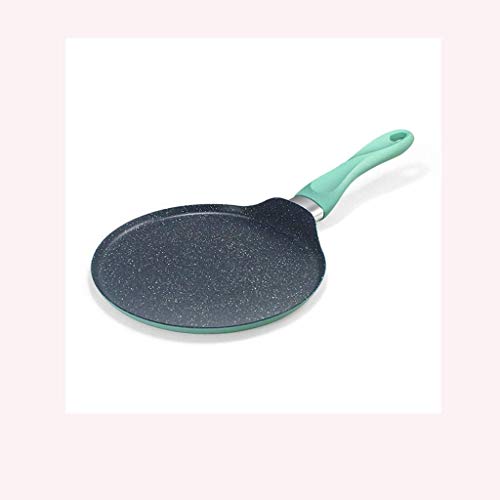OMOONS Pots, Sartén de Hierro Forjado - Sartén de Panqueque Frito Recubrimiento de Mineral Antiadherente para Tortillas, Bistec, Pizza, Verde (Color: Verde) Sartén de Sartén Profesional Wok/Verde