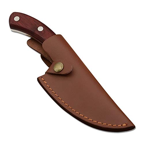 Chef cuchillo 5,5 pulgadas CUCHILLO FINANTE Hecho a mano Forjado Serbio Acero inoxidable Cuchillo Cuchillo Cuchillo de cocina Cuchillo de cocina con mango Tang Funda de cuchillo de cuero Cocina cuchil