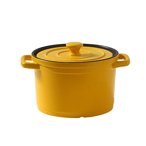 Olla para sopa, sartén de cerámica, cacerola esmaltada de Color clásico, horno, cocina, sartén antiadherente