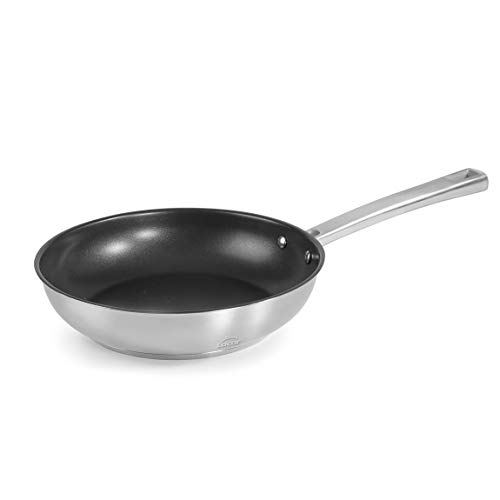 Lacor - Sartén Foodie de Acero inoxidable 18/10, Compatibilidad con Todo tipo de cocinas (incluidas las de inducción) y horno, Máxima garantía, Antiadherente, 20cm