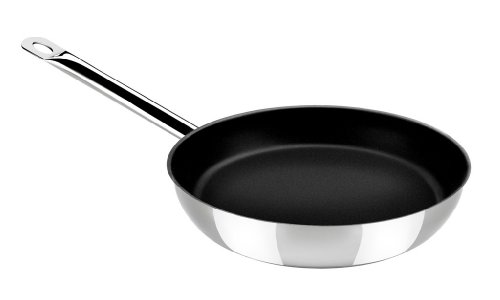 BRA Braisogona_A121733 Profesional - Sartén, 24 cm, Acero Inoxidable 18/10, con Antiadherente Teflon Platinum Plus
