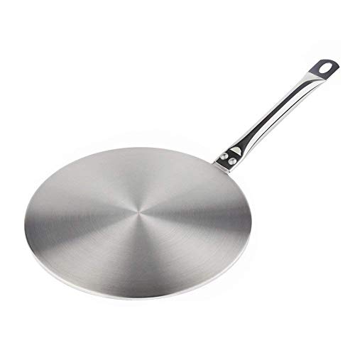 RAINBEAN Difusor de calor Disco adaptador de inducción acero inoxidable de 19 cm
