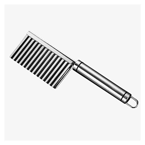 Cuchillo de Papas Fritas Cortador de vegetales Cuchillo de corte de arrugas de acero inoxidable con cuchillo de onda de agujero colgante Fruta Cuchillo de corte de fritos Fritas Fritas Cuchillo Cuchil