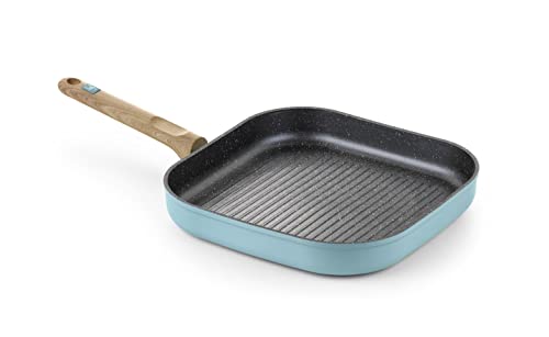 BRA NORDIK - Grill con rayas 28 cm, aluminio forjado con antiadherente, apto para todo tipo de cocinas incluida inducción