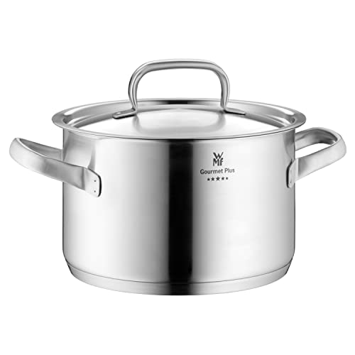 WMF Gourmet Plus Olla Baja, Acero Inoxidable, 24 cm