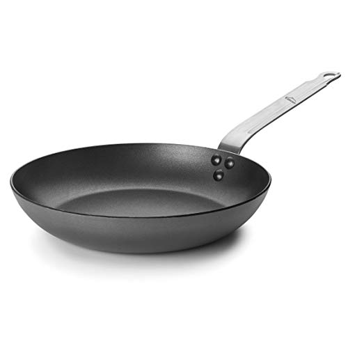 LACOR 63736 Sarten Antiadherente, Ecológica, Compatible con Vitrocerámica, Eléctrico, Gas e Inducción, Fabricada en España, Hierro Fundido, Gris, 36 cm