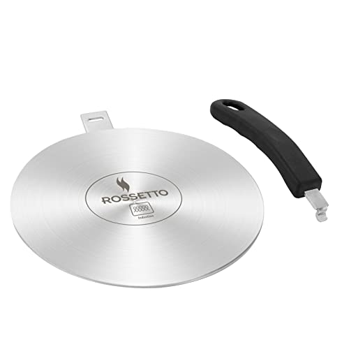 Adaptador placa induccion 24cm,mango desmontable,disco adaptador de placa, difusor de calor de placa de inducción para cafeteras y utensilios de cocina