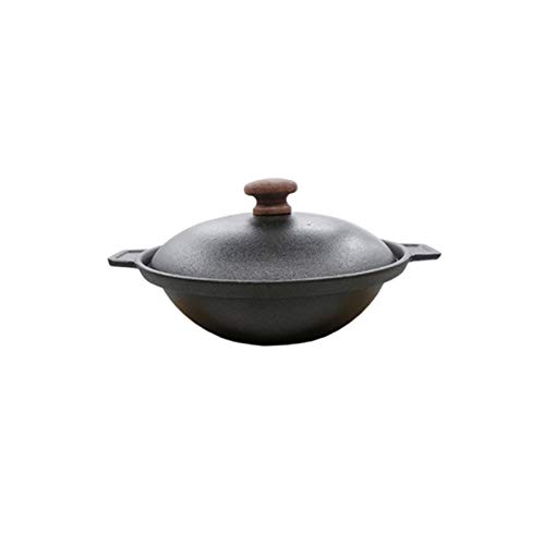 ollas cocina Cazuela cubierta de hierro fundido clásico de hierro fundido espesado de cocina de cocina olla de cocina de cocción de alta temperatura para uso doméstico olla para estofados ( Size : C )