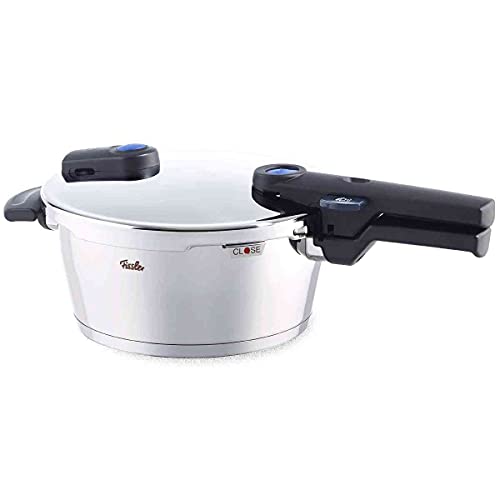 Fissler Vitaquick Olla a presión de 3,5 L y 22 cm de diámetro, acero inoxidable, 2 niveles de cocción, inducción