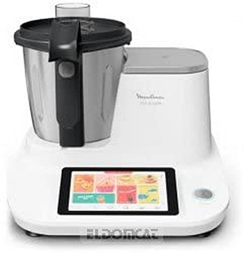 Moulinex Hf506111 Click & Cook Robot de cocina multifunción, 1400 W, 3,6 L, 30 a 120 °C, color blanco