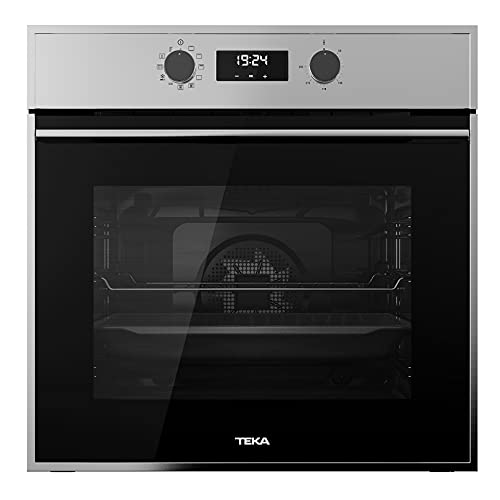 TEKA Horno Pirolítico Multifunción, Modelo HSB 635P, Dualclean, SurroundTemp 8 funciones de cocinado, Acero Inoxidable, 59.5 x 59.5 x 55.9 cm