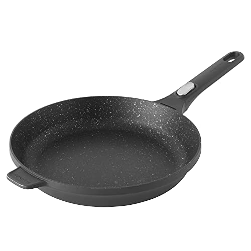 Berghoff Gem - Sartén antiadherente con mango extraíble, aluminio fundido, color negro, 51,5 x 29 x 9,5 cm