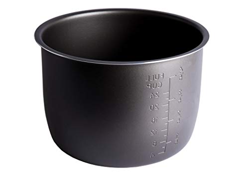 FussionCook - Cubeta con recubrimiento Extra Antiadherente Daikin Negro. Apta para ollas programables de 6 Litros.