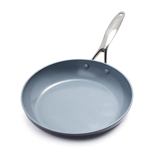 GreenPan Valencia Pro Anodizado Duro Cerámica Saludable Antiadherente 26 cm Sartén, Libre de PFAS, Inducción, Apta para Lavavajillas, Apta para Horno, Gris