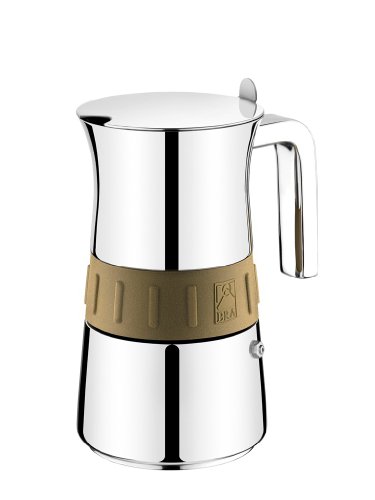 Bra 170561 - Cafetera Italiana, capacidad 6 tazas