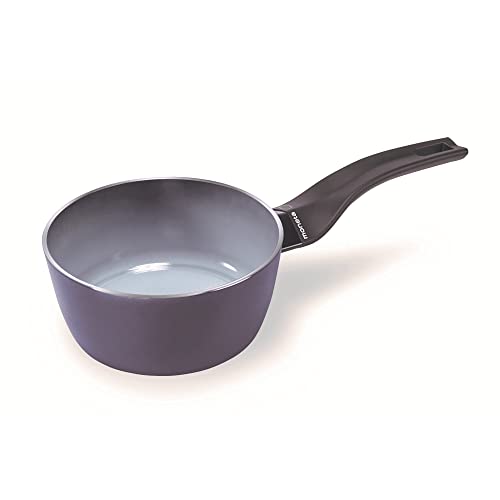 Moneta Aria Finegres Cacerola 1 Mango, Aluminio, Gris, 16 cm, 1.35 L, para todo tipo de cocinas incluida inducción