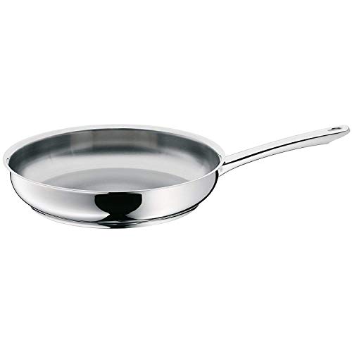 WMF Profi - Sartén 24 cm, de acero Inoxidable, sin recubrimiento para todo tipo de cocinas Incluido inducción, 24cm