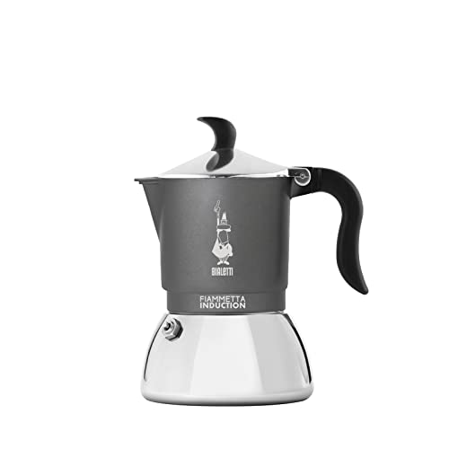 Bialetti Fiammetta Cafetera de inducción, Stainless Steel, Gris