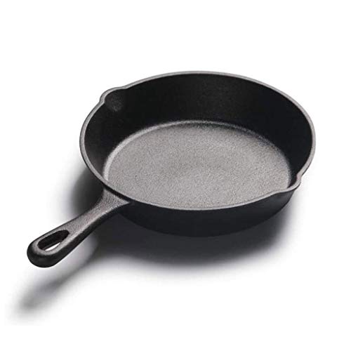 OQHAIR Sartén de hierro fundido, sartén pequeña, mini sartén de desayuno antiadherente sin recubrimiento