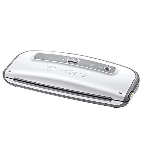 FoodSaver FFS014X-01 Envasadora al vacío, 140 W, Acero Inoxidable, Blanco