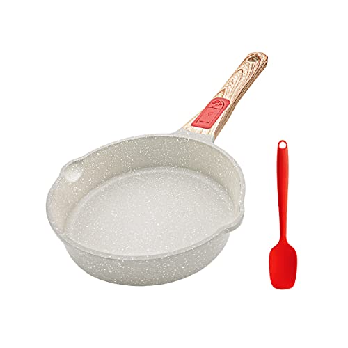 Bobikuke Sartén Antiadherente de 20 cm, aluminio fundido con antiadherente con asa extraíble, sartén adecuada Apto para lavavajillas y horno, Apta para Todo Tipo de Cocina