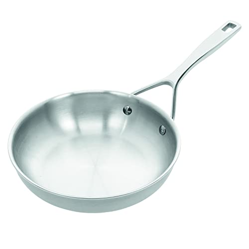 Demeyere Sartén Essential 5 – Sartén de Acero Inoxidable. Adecuado para Todas las Fuentes de Calor – Inducción Incluida. Rápida Conductividad Térmica. 30 Años de Garantía - Ø 20 cm