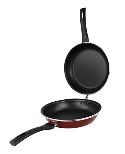 Magefesa Praga - Sartén doble para tortilla de patatas 24cm, inducción, antiadherente libre de PFOA, limpieza lavavajillas apta para todas las cocinas de gas, vitrocerámica y gas, Fabricada en España
