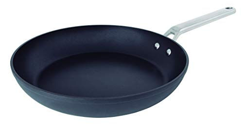 Arcos Serie Samoa | Sarten Antiadherente 26 cm | Aluminio Forjado | Full Induction | Mango Acero Inoxidable Efecto Frio | Sistema ahorro energético | Apta lavavajillas | Color Negro
