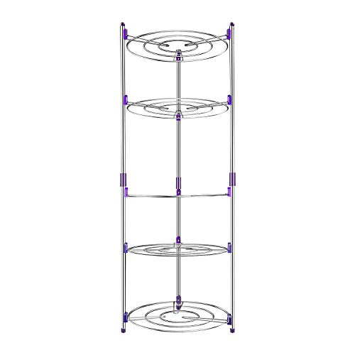 Usmascot 5-Niveles Estantería de Sartenes, Soporte de Ollas y Sartenes, Estanterías para Ollas, Cocina Accesorios Organizador - Acero Inoxidable (5-Niveles)