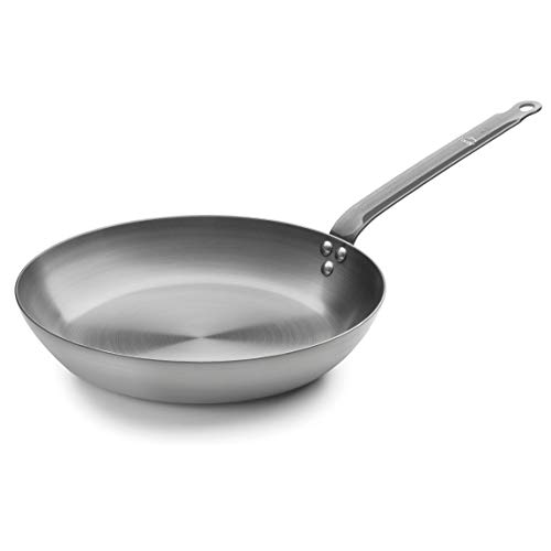 Lacor - 63624 - Sartén Ferrum Hierro - Ecológica, Compatibilidad con Todo tipo de cocinas (incluidas las de inducción) y horno, Máxima garantía, sin Antiadherente, 24 cm, Color Gris