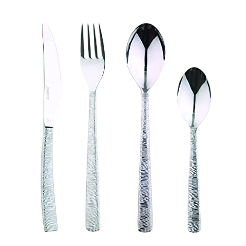 BERGNER Set 24 Cubiertos Acero Inoxidable Lyon, Cromado