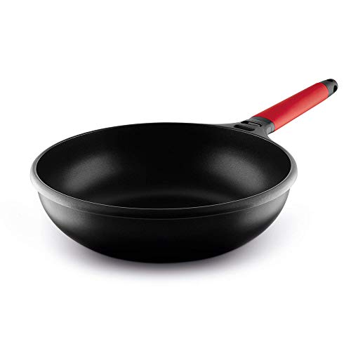 Castey - Wok Inducción 28 cm Mango Rojo