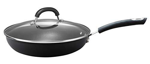 Circulon - Total - Sartén con tapa de 30 cm, antiadherente resistente, anodizado duro, apto para inducción y horno y lavavajillas.