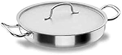 Lacor - 50632 - Paellera con Tapa Chef-Classic Inox. 32cm