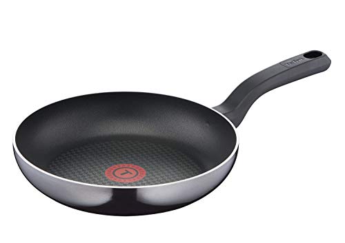 Tefal D51604 Resist - Sartén (24 cm, revestimiento antiadherente, Thermo-Spot, aluminio), color negro