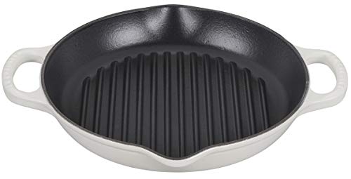 Le Creuset Signature - Sartén para parrilla (28 cm), color blanco