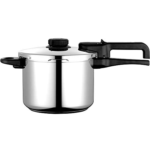 Fagor Dual Xpress Olla a Presión 8 Litros, Inducción, Express Super Rápida, Acero Inox. 18/10, Todo Tipo Cocinas, Fondo Termodifusor, Regulador de Presión, 5 Sistemas Seguridad