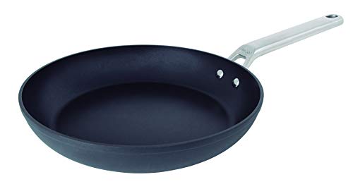 Arcos Serie Samoa | Sarten Antiadherente 20 cm | Aluminio Forjado | Full Induction | Mango Acero Inoxidable Efecto Frio | Sistema ahorro energético | Apta lavavajillas | Color Negro