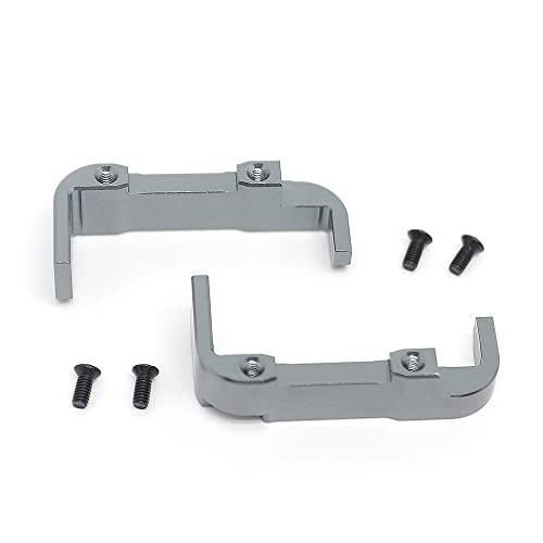 XUCHIL Soporte de batería, Montaje de Deflector de batería, Piezas de actualización de Metal de Base adecuadas for WLtoys 144001 124018 124019, Coche de Control Remoto (Color : Titanium, Size : 1)