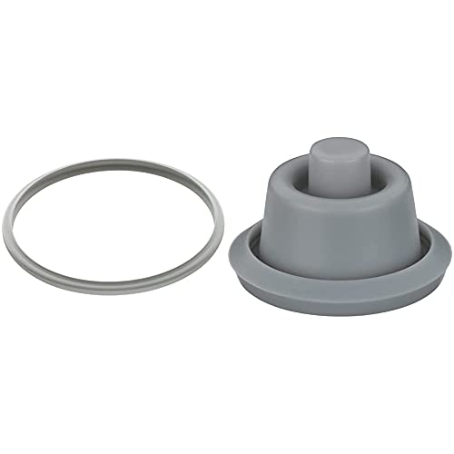 WMF Plus Junta de Goma para Tapa, Silicona, Gris, 22 cm + 37.9210.9502, Junta indicador cocción para Olla rápida