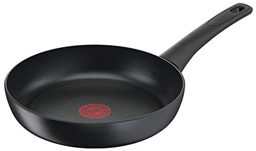 Tefal Ultimate On - Sartén 28 cm con revestimiento ultra resistente, thermo-signal, thermo-fusion, apta para gas, vitrocerámica, eléctricas e inducción, apto para horno hasta 175º, forma profunda