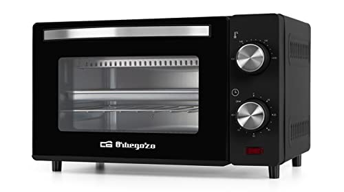Orbegozo HO 980 - Horno eléctrico de sobremesa, 10 litros de capacidad, calor superior/inferior, temporizador, termostato regulable, 650 W