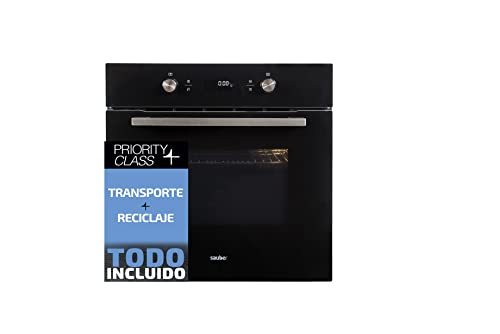 Sauber - Horno Pirolítico Multifunción SHMP01B - Eficiencia Energética: A - Color Negro - ENTREGA EN DOMICILIO