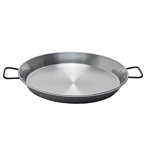 Garcima 85050 - Paellera de Acero Pulido, color Gris, 50 cm