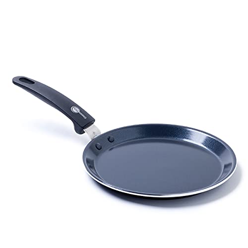 GreenPan Essential Crepera Antiadherente de Aluminio Forjado - 28 cm, Negro